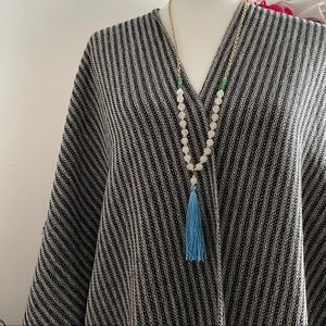 Beaded tassel necklace
